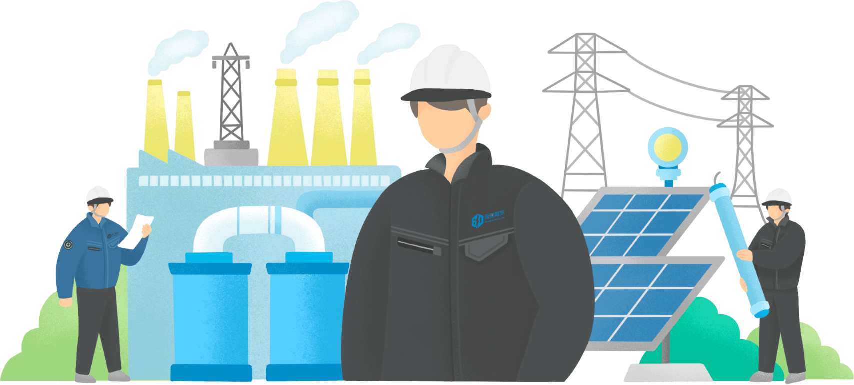 阪東電気採用イラスト